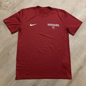 Nike Harvard University Crimson T-Shirt Men's Medium M Burgundy Red Ivy League
